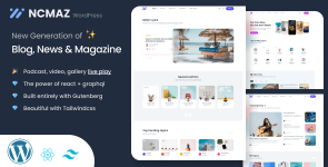 Theme WordPress - Ncmaz Blog Magazine v4.1.2
