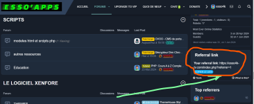 Comment obtenir son lien de reference afin d' inviter ses amis a s'abonner aux forums ?