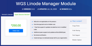 MODULE REVENDEUR WHMCS LINODE AVEC GESTION DE SERVEUR V2.0.2 ANNULÉ