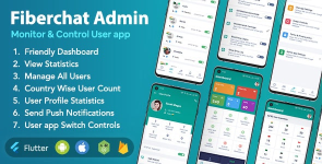 APPLICATION ADMIN FIBERCHAT | ANDROID ET IOS | CONTRÔLER ET SURVEILLER L'UTILISATEUR DE FIBERCHAT WHATSAPP CLONE APP 1.0.20