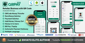 AGENT QRPAY - ENTREPRISE DE VENTE AU DÉTAIL AVEC APPLICATION ANDROID ET IOS V4.5.0 POUR CODE QR