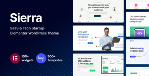 SIERRA - THÈME WORDPRESS ELEMENTOR POUR STARTUPS SAAS ET TECHNOLOGIQUES V1.3