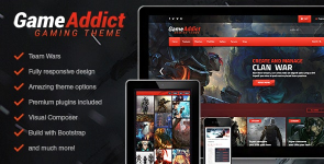 Game Addict - Clan War Gaming Theme v3.5