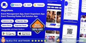 MagicMate - Multivendor Ticket Booking Management App | Event Ticket Booking App | Full Solution 1.3