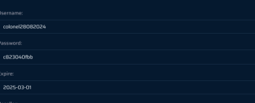 IBO v3.8 - Panel user and password, macaddress