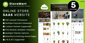StoreMart SaaS - Online Product Selling Business Website Builder 3.4 NULLED