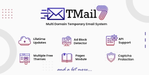 TMail - Multi Domain Temporary Email System Premium 7.2 NULLED